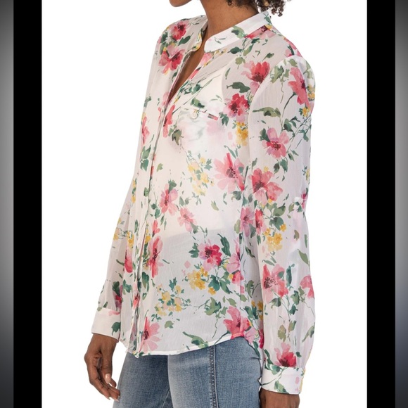 Kut from the Kloth Tops - Kut From the Kloth Jasmine Chiffon Shirt Size Small